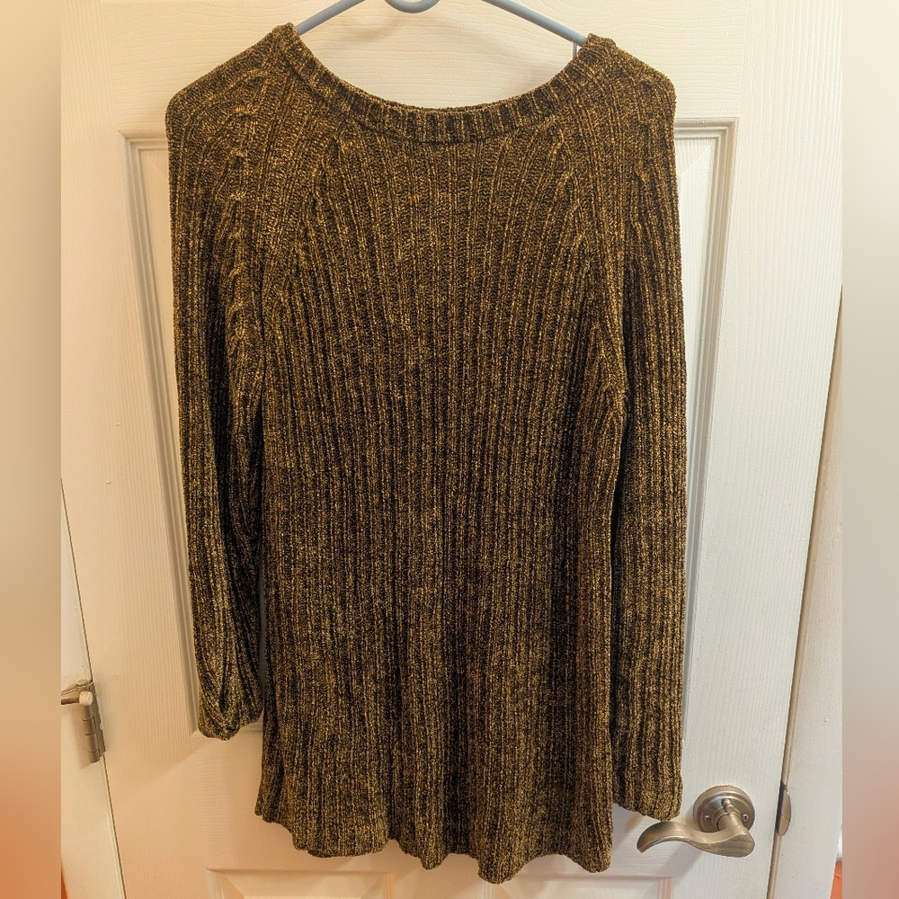 Neiman marcus bronze chenille sweater dress